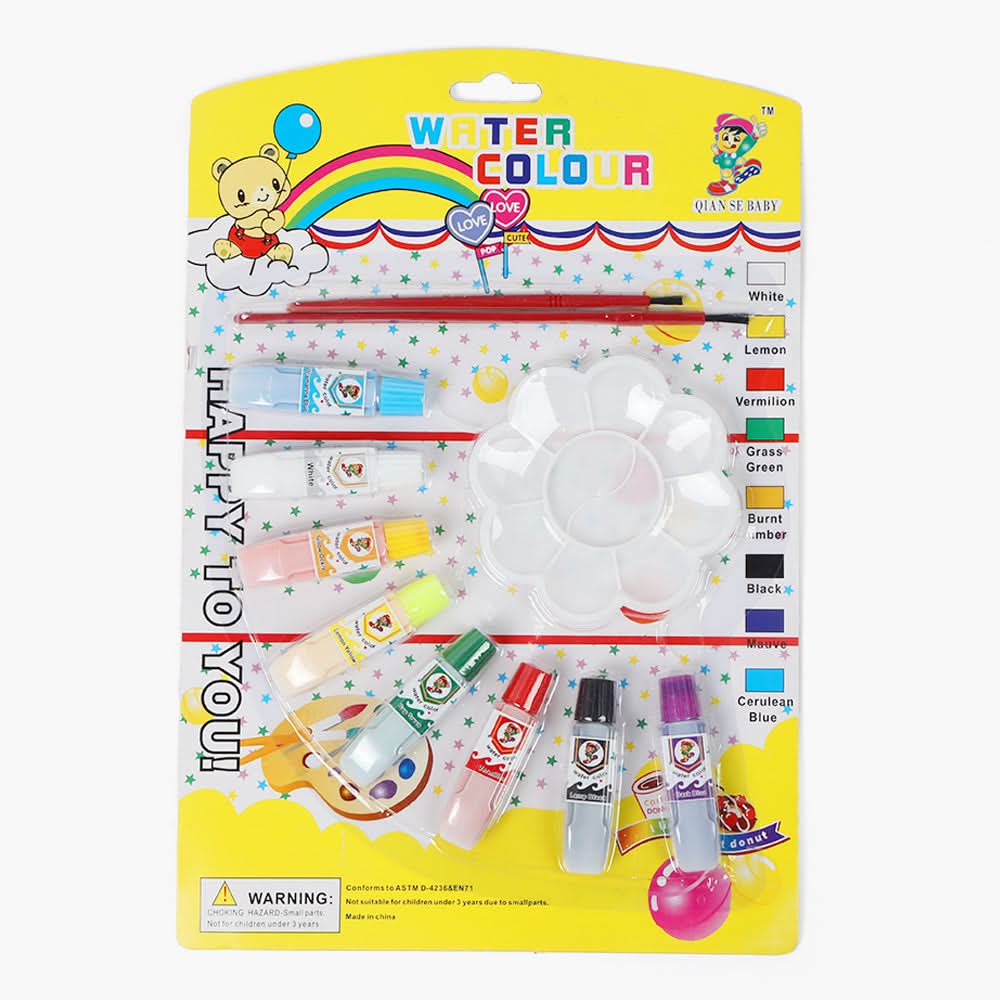 Water Colour Tube Pack of 8 - Yellow, Coloring Tools, Chase Value, Chase Value
