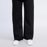 Women's Wide Leg Denim - Black, Women Pants & Tights, Chase Value, Chase Value