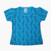 Newborn Girls T-Shirt - Blue, Newborn Girls T-Shirts, Chase Value, Chase Value