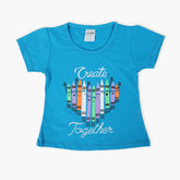 Newborn Girls T-Shirt - Blue, Newborn Girls T-Shirts, Chase Value, Chase Value