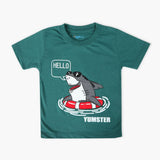 Boys Half Sleeves T-Shirt - Green, Boys T-Shirts, Chase Value, Chase Value