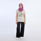 Women's Printed Half Sleeves T-Shirt - Fawn, Women T-Shirts & Tops, Chase Value, Chase Value
