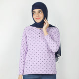 Women's Full Sleeves T-Shirt - Light Purple, Women T-Shirts & Tops, Chase Value, Chase Value