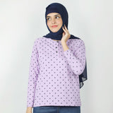 Women's Full Sleeves T-Shirt - Light Purple, Women T-Shirts & Tops, Chase Value, Chase Value