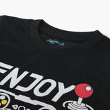 Boys Half Sleeves T-Shirt - Black, Boys T-Shirts, Chase Value, Chase Value