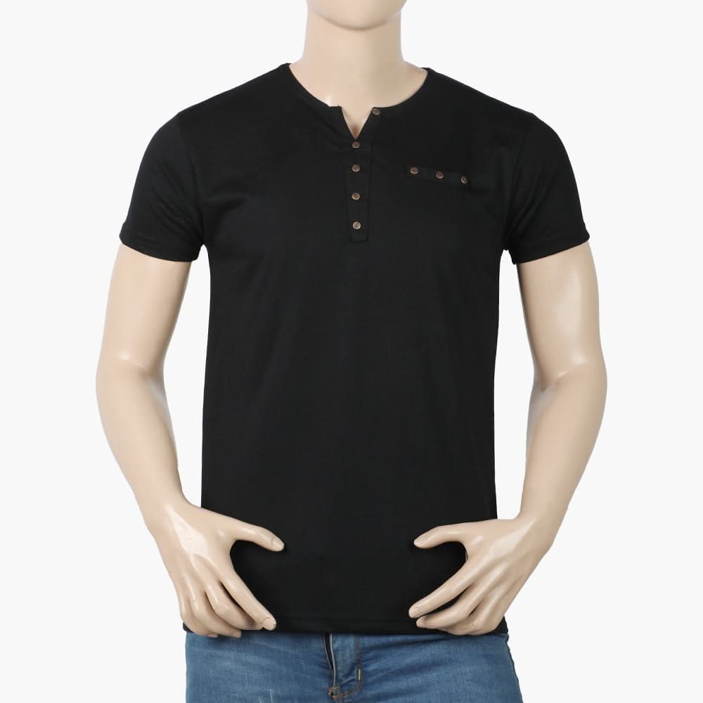 Men's Half Sleeves T-Shirt - Black, Men's T-Shirts & Polos, Chase Value, Chase Value