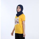 Women's Half Sleeves T-shirt - Mustard, Women T-Shirts & Tops, Chase Value, Chase Value