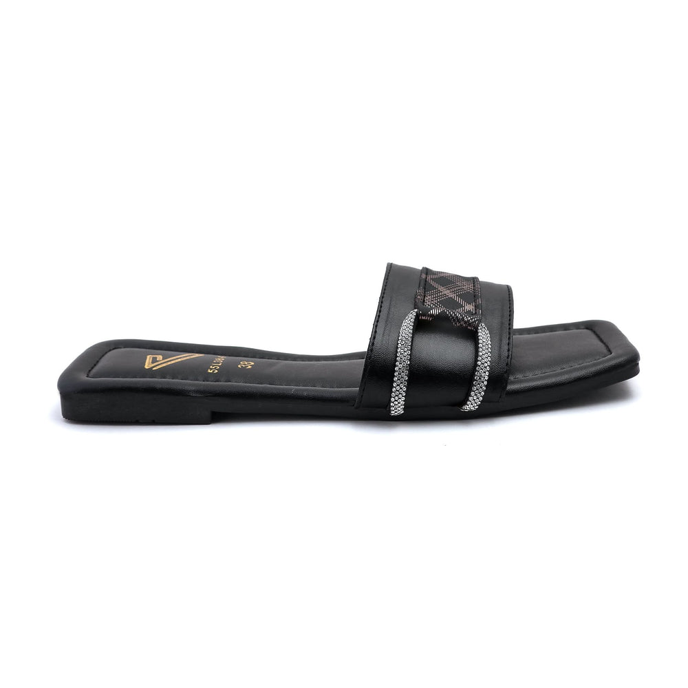 Women's Slipper - Black, Women Slippers, Chase Value, Chase Value