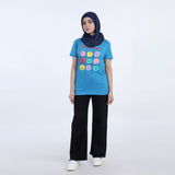 Women's Half Sleeves Printed T-shirt - Blue, Women T-Shirts & Tops, Chase Value, Chase Value