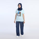 Valuable Women's Half Sleeves T-shirt - Light Blue, Women T-Shirts & Tops, Chase Value, Chase Value