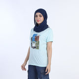 Valuable Women's Half Sleeves T-shirt - Light Blue, Women T-Shirts & Tops, Chase Value, Chase Value