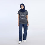 Women's Half Sleeves Printed T-Shirt - Grey, Women T-Shirts & Tops, Chase Value, Chase Value