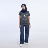 Women's Half Sleeves Printed T-Shirt - Grey, Women T-Shirts & Tops, Chase Value, Chase Value