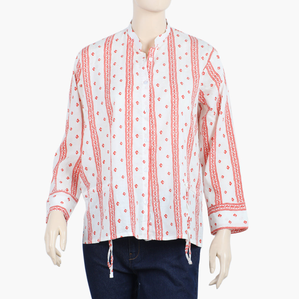 Women's Woven Top - White, Women T-Shirts & Tops, Chase Value, Chase Value