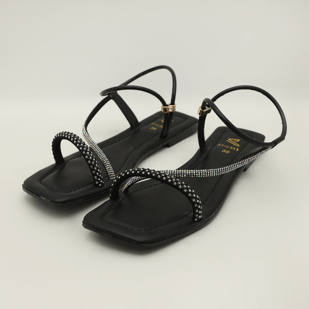 Women's Sandal - Black, Women Sandals, Chase Value, Chase Value