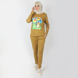 Women's 2pcs Hoodie Set - Khaki, Women Two Piece Outfit, Chase Value, Chase Value