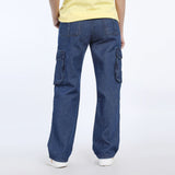 Women's Cargo Denim - Blue, Women Pants & Tights, Chase Value, Chase Value