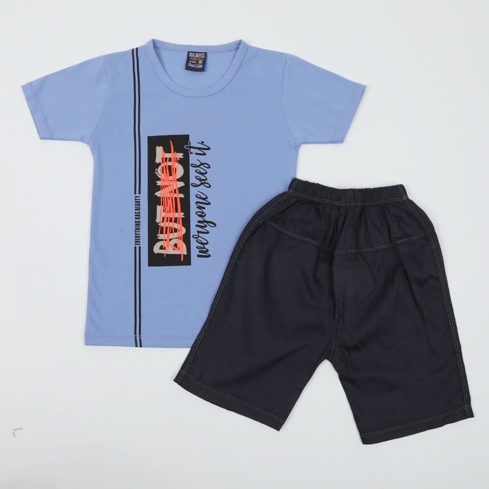 Boys Half Sleeves Suit - Light Purple, Boys Sets & Suits, Chase Value, Chase Value