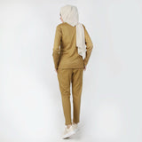 Women's 2pcs Hoodie Set - Khaki, Women Two Piece Outfit, Chase Value, Chase Value