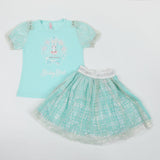 Girls Cord Set - Cyan, Girls Suits, Chase Value, Chase Value