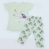 Girls Half Sleeves Capri Suit - Light Green, Girls Suits, Chase Value, Chase Value