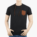 Men's Half Sleeves T-Shirt - Black, Men's T-Shirts & Polos, Chase Value, Chase Value