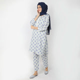 Women's Printed Khaddar Stitched 2pcs Suit - Sea Green, Women Shalwar Suits, Chase Value, Chase Value