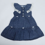 Girls Tencel Frock - Blue, Girls Frocks, Chase Value, Chase Value