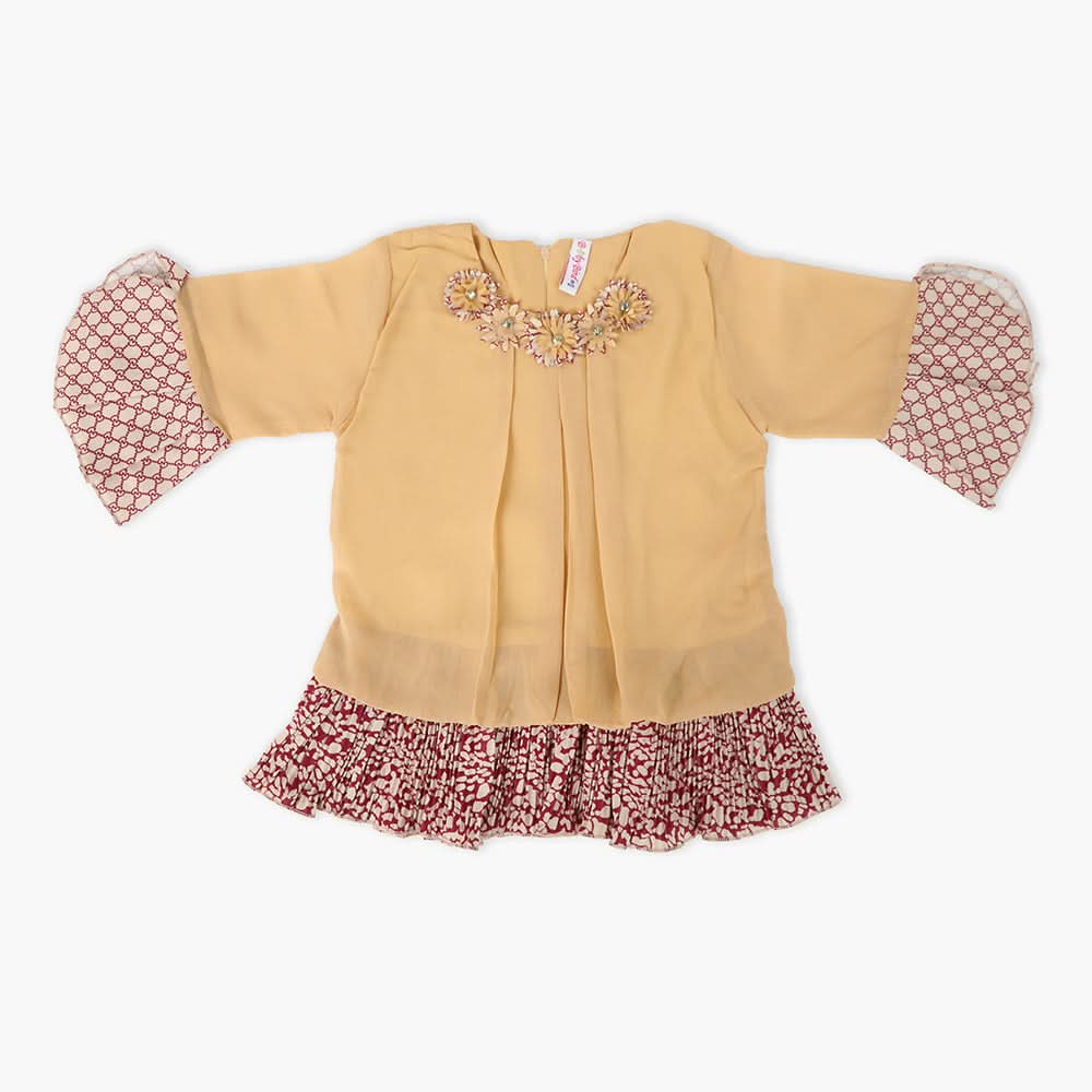Girls Western Top - Khaki, Girls Tops, Chase Value, Chase Value