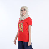Women's Half Sleeves T-shirt - Red, Women T-Shirts & Tops, Chase Value, Chase Value