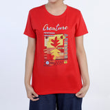 Women's Half Sleeves T-shirt - Red, Women T-Shirts & Tops, Chase Value, Chase Value