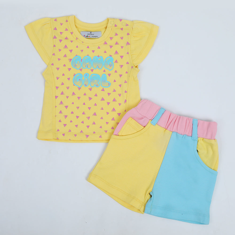 Eminent Newborn Girls Half Sleeves Suit - Popcorn, Newborn Girls Sets & Suits, Eminent, Chase Value