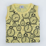 Newborn Boys Sando T-Shirt - Yellow, Newborn Boys Shirts & T-Shirts, Chase Value, Chase Value