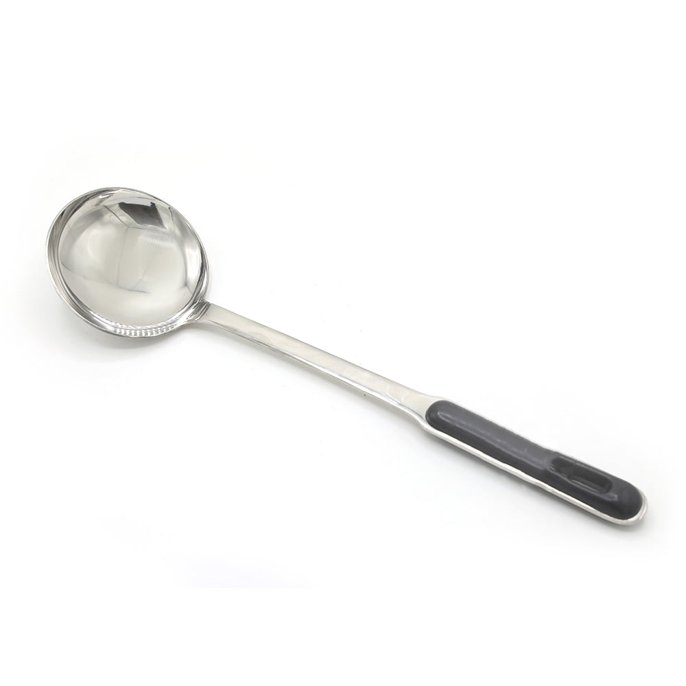 Spoon golchee Steel Black Handle - Silver, Spoons & Forks, Chase Value, Chase Value