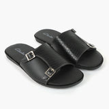 Men's Slipper - Black, Men's Slippers, Chase Value, Chase Value