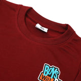 Boys Full Sleeves T-Shirt - Maroon, Boys T-Shirts, Chase Value, Chase Value