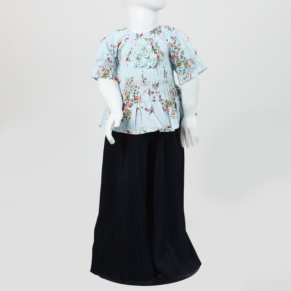 Girls Frock Suit - Sky Blue, Girls Frocks, Chase Value, Chase Value