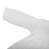 Newborn Girls Full Sleeves Frock - White, Newborn Girls Frocks, Chase Value, Chase Value