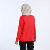 Women's Full Sleeves Printed Top - Red, Women T-Shirts & Tops, Chase Value, Chase Value