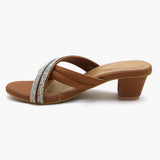 Girls Heel Slipper - Mustard, Girls Heels, Chase Value, Chase Value