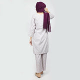 Women's Printed Khaddar Stitched 2pcs Suit - Light Purple, Women Shalwar Suits, Chase Value, Chase Value