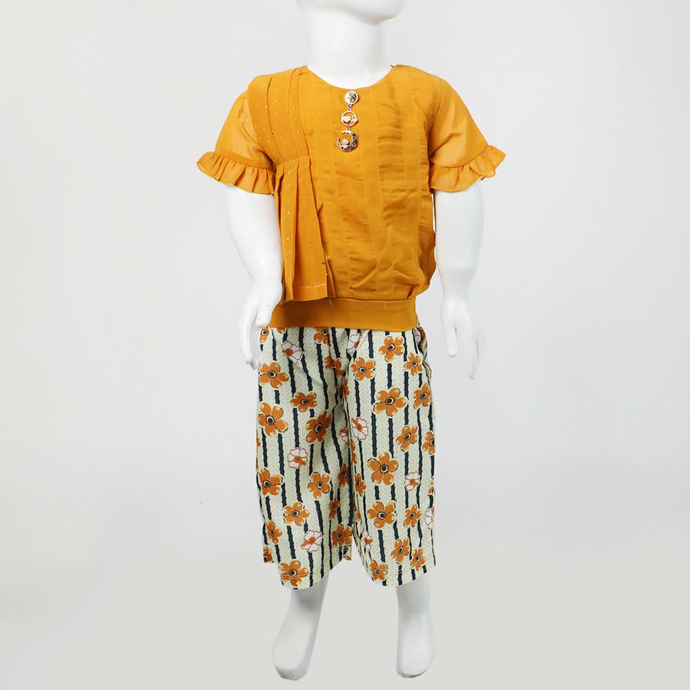 Girls Frock Suit - Mustard, Girls Frocks, Chase Value, Chase Value