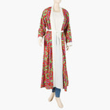 Women's Printed Abaya Coat Style - Multi Color, Women Abayas, Chase Value, Chase Value