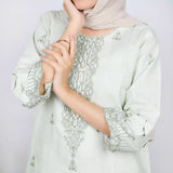 Women's Embroidered 2pcs Suit - Light Pista, Women Shalwar Suits, Chase Value, Chase Value