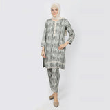 Women's Printed Khaddar Stitched 2pcs Suit - Olive, Women Shalwar Suits, Chase Value, Chase Value