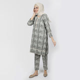 Women's Printed Khaddar Stitched 2pcs Suit - Olive, Women Shalwar Suits, Chase Value, Chase Value