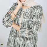 Women's Printed Khaddar Stitched 2pcs Suit - Olive, Women Shalwar Suits, Chase Value, Chase Value