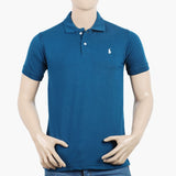 Men's Half Sleeves Polo T-Shirt - Steel Blue, Men's T-Shirts & Polos, Chase Value, Chase Value