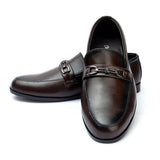 Valuable Perforated Leather - Classic Brown Men’s Loafers, Men's Formal Shoes, Chase Value, Chase Value