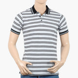 Men's Half Sleeves Tipping Collar Polo T-Shirt - Light Grey, Men's T-Shirts & Polos, Chase Value, Chase Value